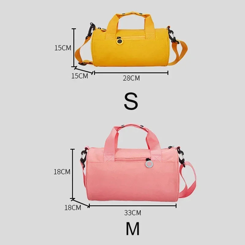 Muscle Store | Lightweight Gym Bags One Shoulder Travel Sports Girl Dance Weekend Nylon Child Swimming Handbag Fitness Yoga Storage Bag