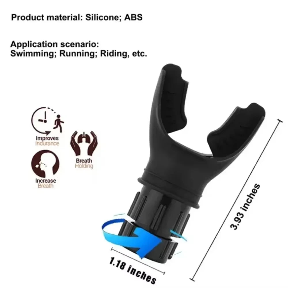 Muscle-Store | Breathing Exercise for Lungs Portable Breath Fitness Exerciser Device Endurance Workout Device with Adjustable Resistances