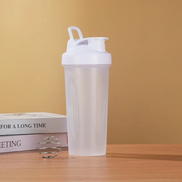 Large Sports Shaker Cup with Metal Stirring Ball for Protein Powder Shake Drink Mixing Sports Water Bottle Suitable for Sports