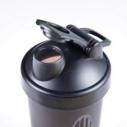 Large Sports Shaker Cup with Metal Stirring Ball for Protein Powder Shake Drink Mixing Sports Water Bottle Suitable for Sports