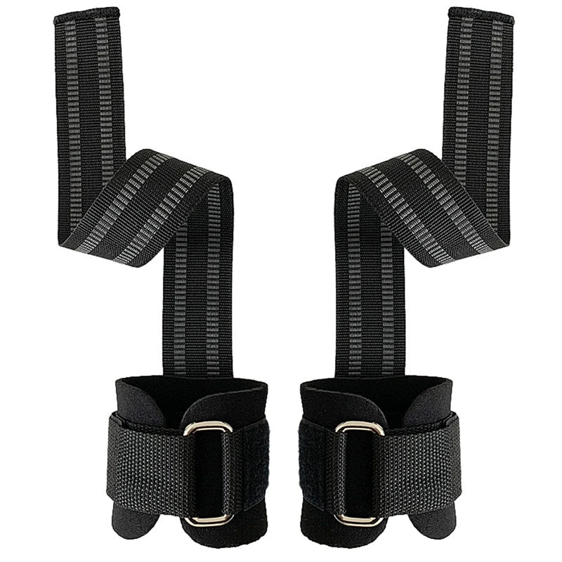Muscle Store | 2 Pack Weight Lifting Wrist Straps Adjustable Wrist Support Heavy Duty Lifting Belts Gloves Power Hooks Deadlifts Lifting Grips